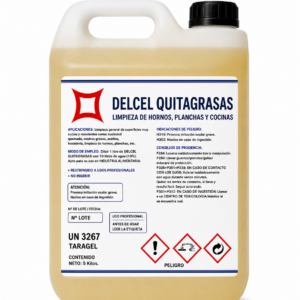 DELCEL Quitagrasas Alcalino | Desengrasante Profesional Concentrado