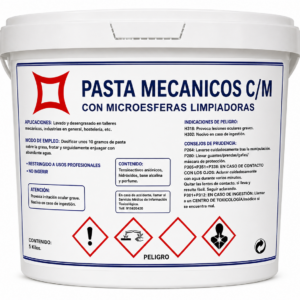 Pasta de Manos Desengrasante para Mecánicos | Limpiador Profesional con Microesferas Limpiadoras